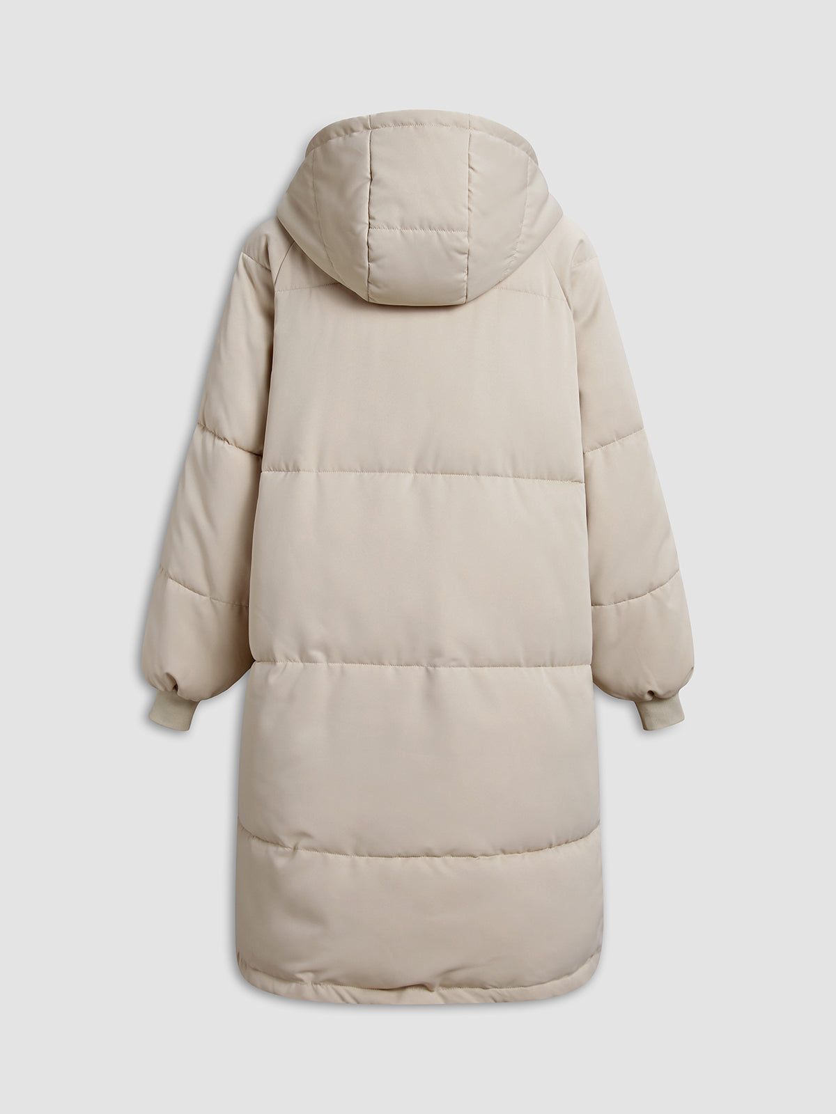 NOVA │ Langer Puffer-Parka-Mantel mit Kapuze